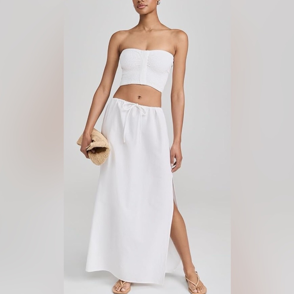 l*space White Maxi Beach Skirt